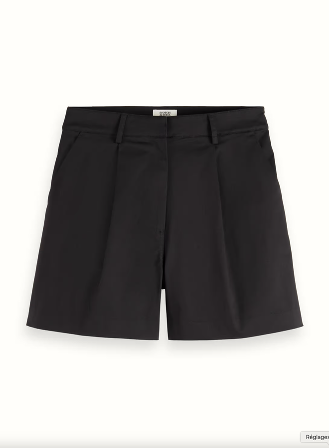 Short Scotch & Soda à plis noir