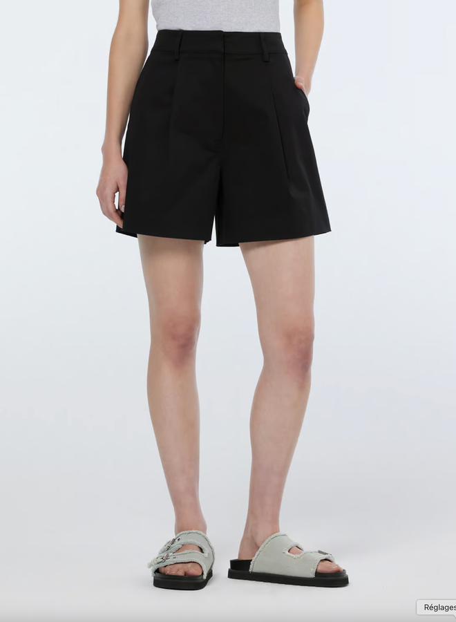 Short Scotch & Soda à plis noir