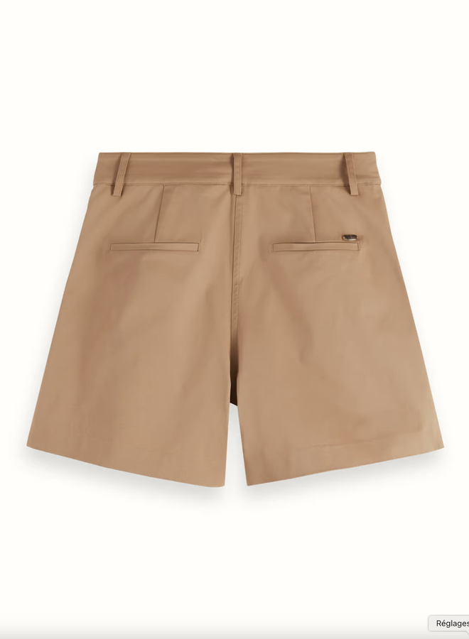 Short Scotch & Soda à plis beige désert