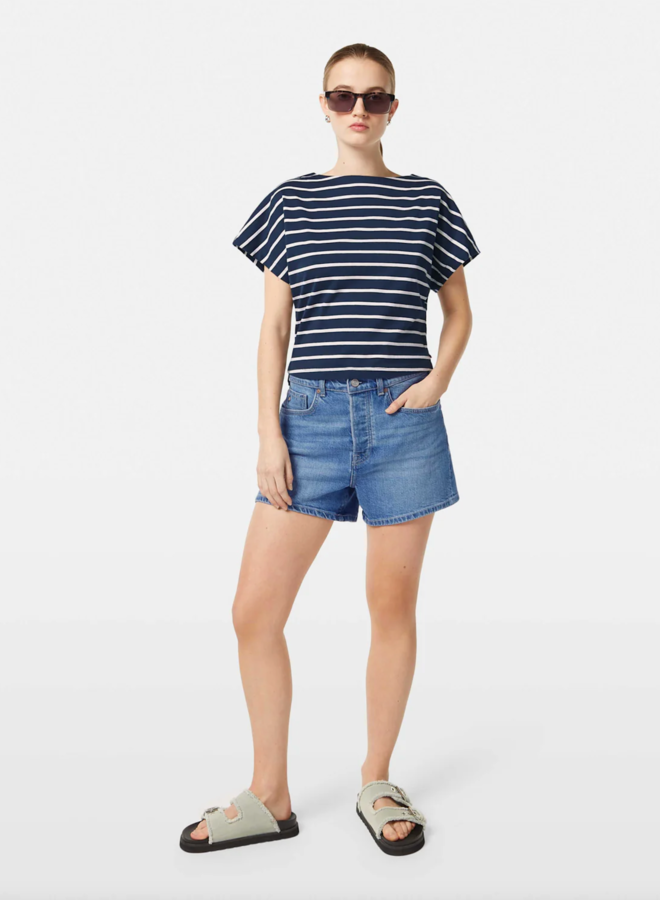 Chandail Scotch & Soda rayé bleu marine & écru