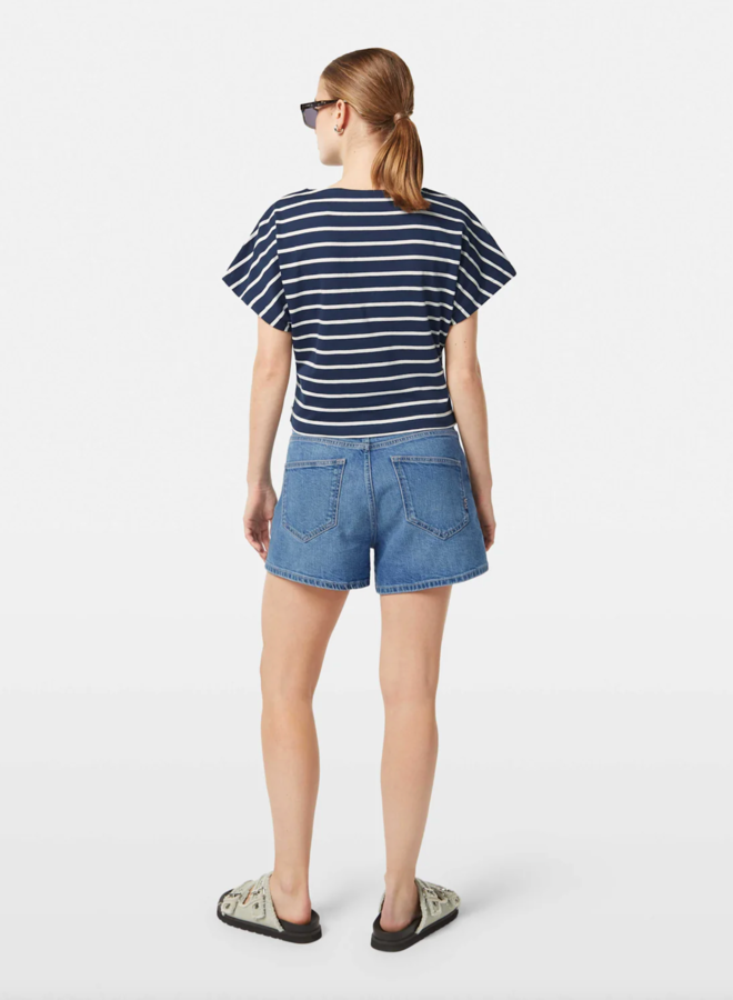 Chandail Scotch & Soda rayé bleu marine & écru