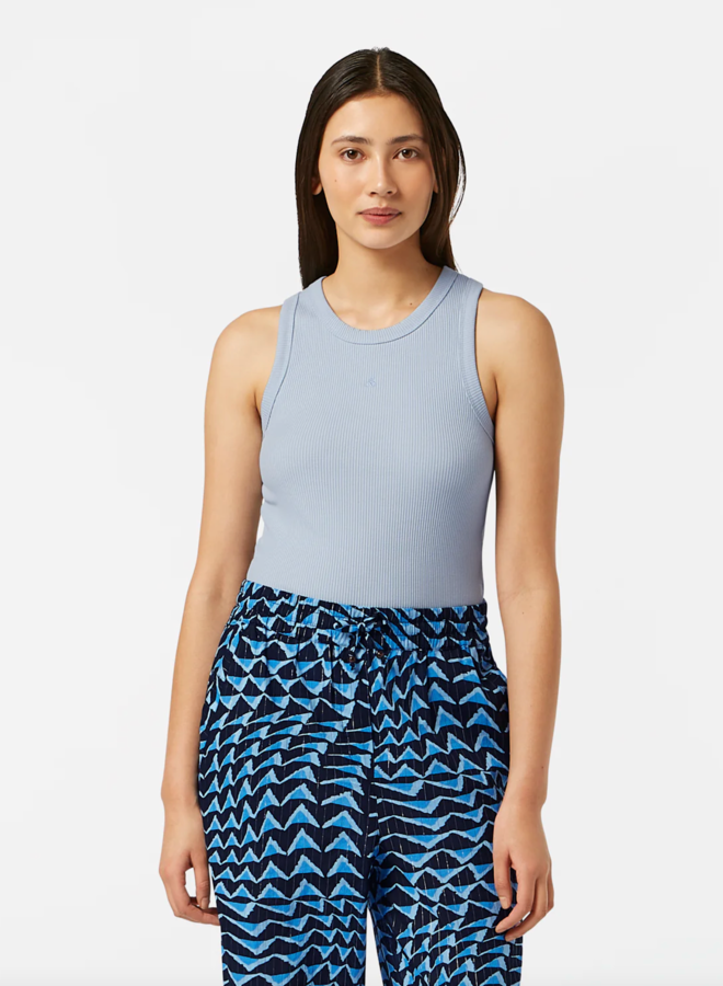 Camisole Scotch & Soda côtelée bleu pâle