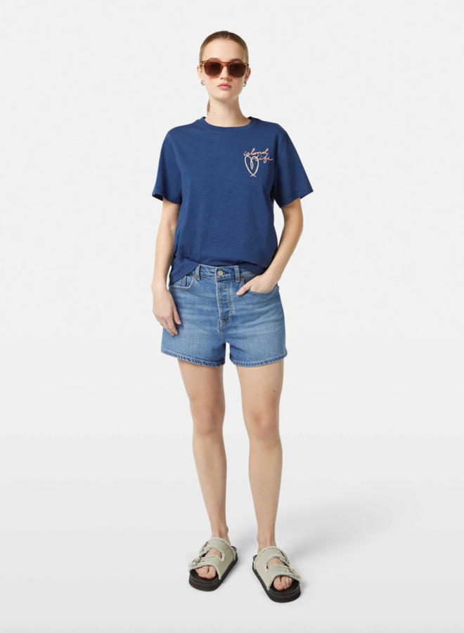 T-shirt Scotch & Soda « Island Life » bleu atlantique