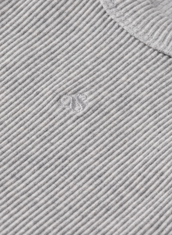 Camisole Scotch & Soda côtelée gris pâle mélange