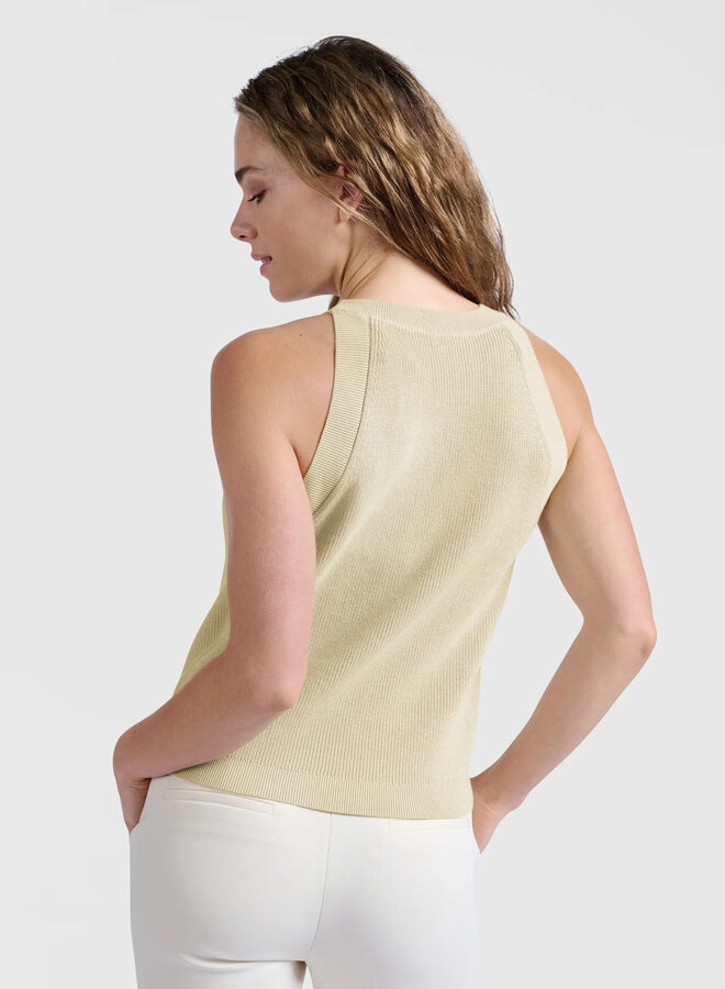 Camisole Yaya en tricot beige naturel