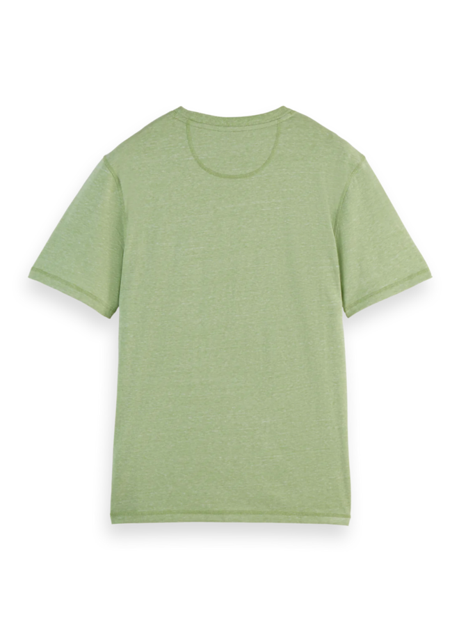 T-shirt Scotch & Soda vert pistache mélange