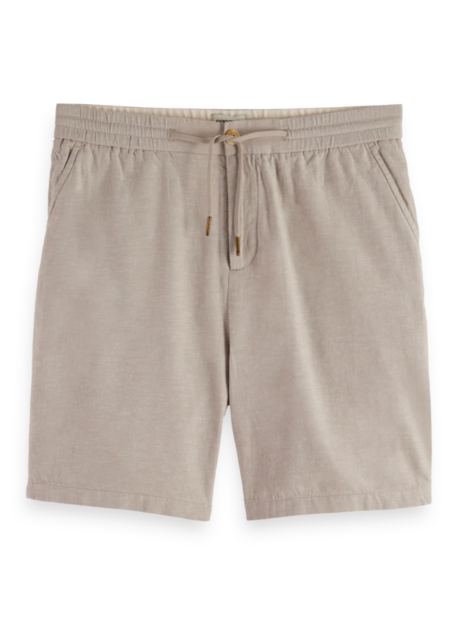 Bermuda Scotch & Soda à taille élastique gris pâle