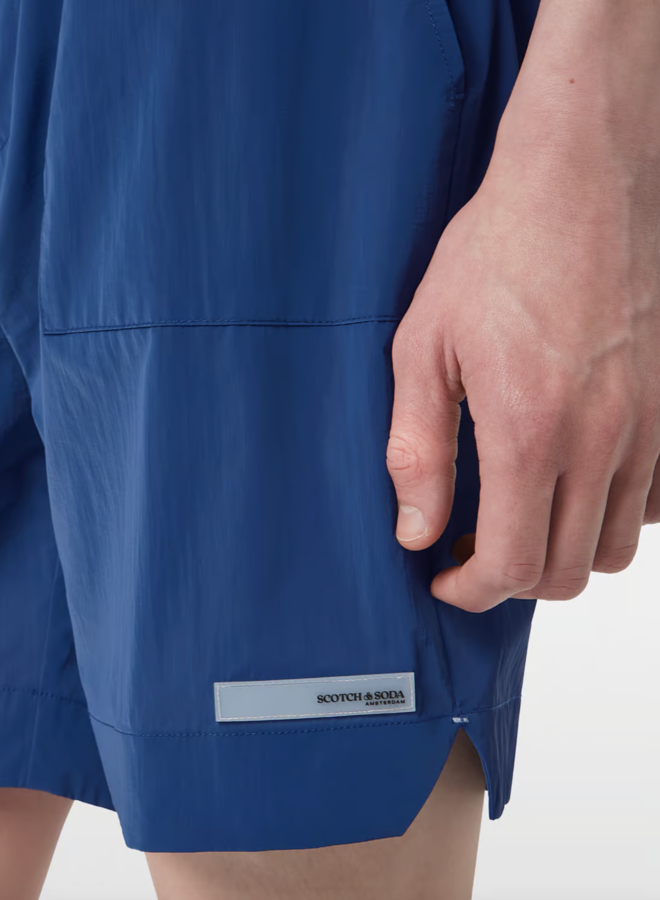 Bermuda Scotch & Soda* technique à taille élastique bleu atlantique