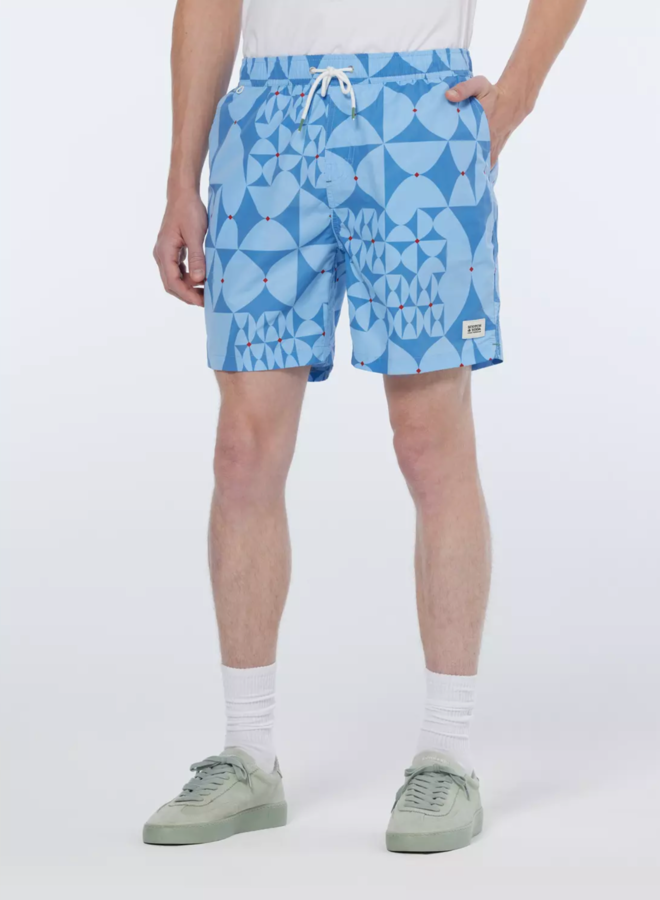 Maillot de bain Scotch & Soda bleu pâle imprimé