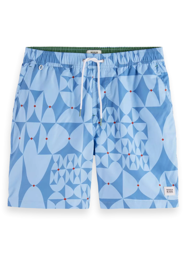 Maillot de bain Scotch & Soda bleu pâle imprimé