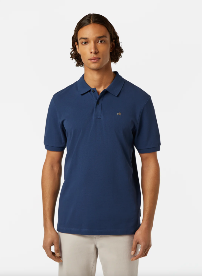 Polo Scotch & Soda bleu atlantique