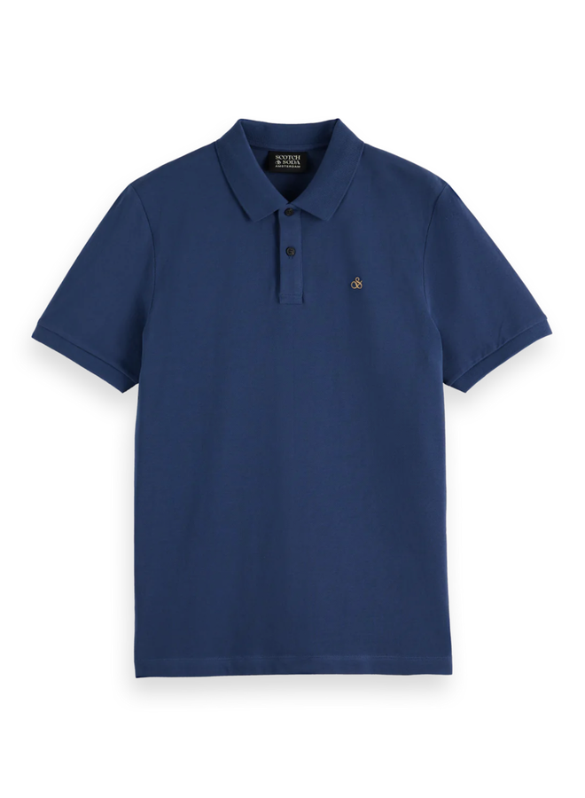 Polo Scotch & Soda bleu atlantique