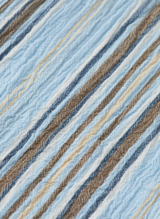 Chemise Scotch & Soda rayée bleu & beige multi