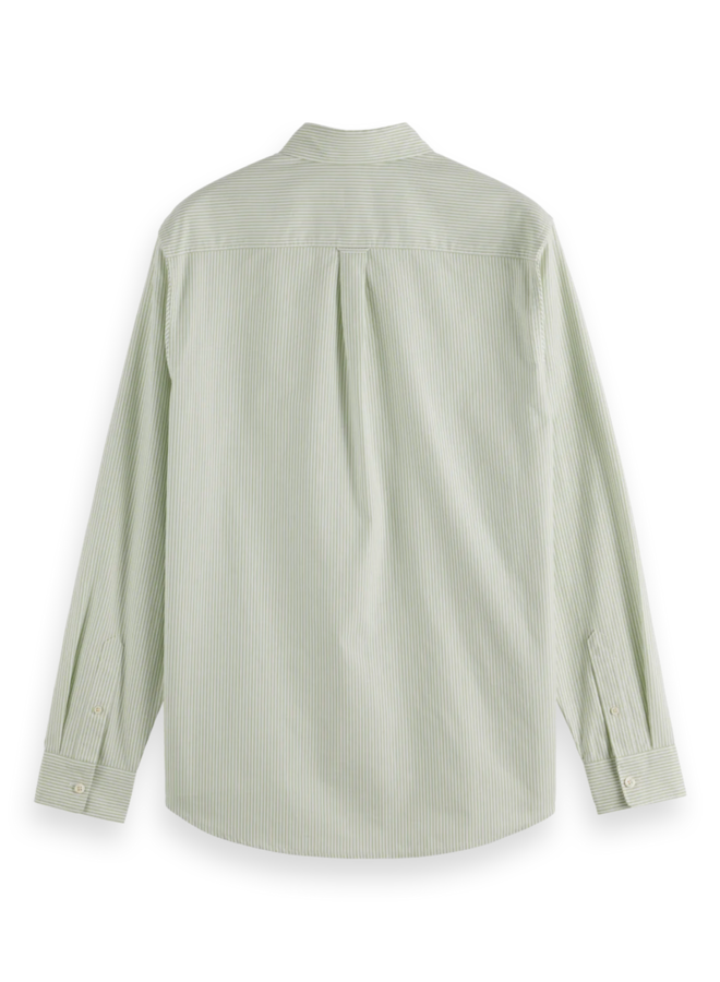 Chemise Scotch & Soda rayée vert pistache & blanche
