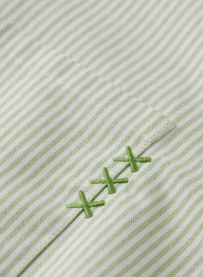 Chemise Scotch & Soda rayée vert pistache & blanche