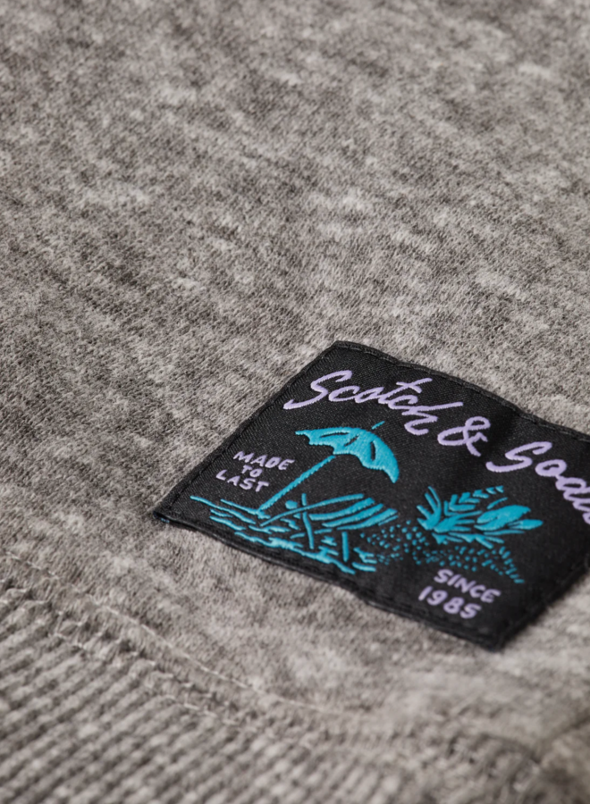 Chandail Scotch & Soda à manches longues noir mélange