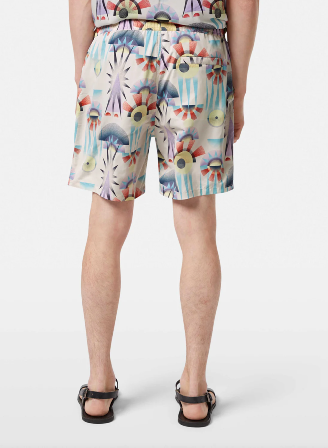 Maillot de bain Scotch & Soda imprimé lavande, bleu & jaune sorbet