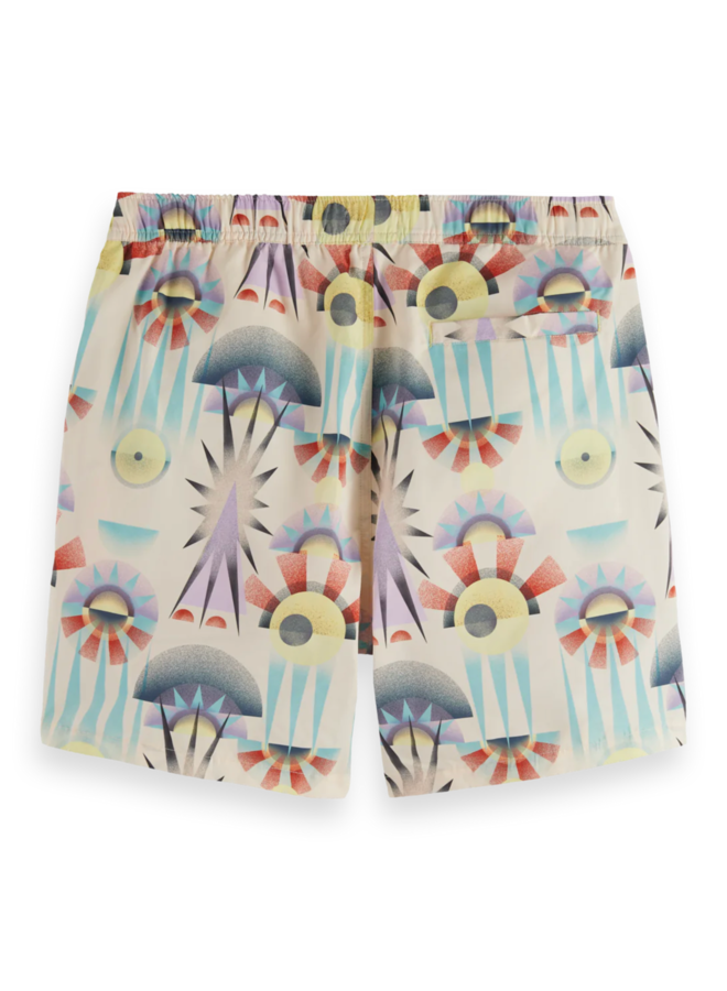 Maillot de bain Scotch & Soda imprimé lavande, bleu & jaune sorbet