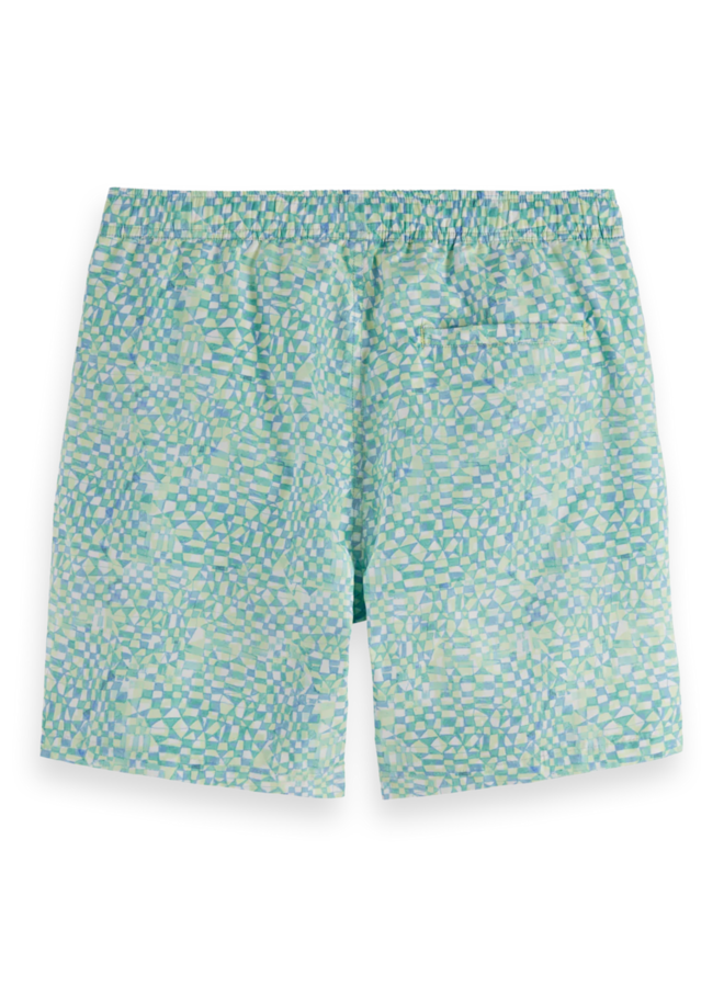 Maillot de bain Scotch & Soda imprimé vert pistache & bleu