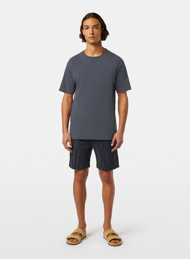 Bermuda Scotch & Soda à taille élastique charcoal imprimé noir