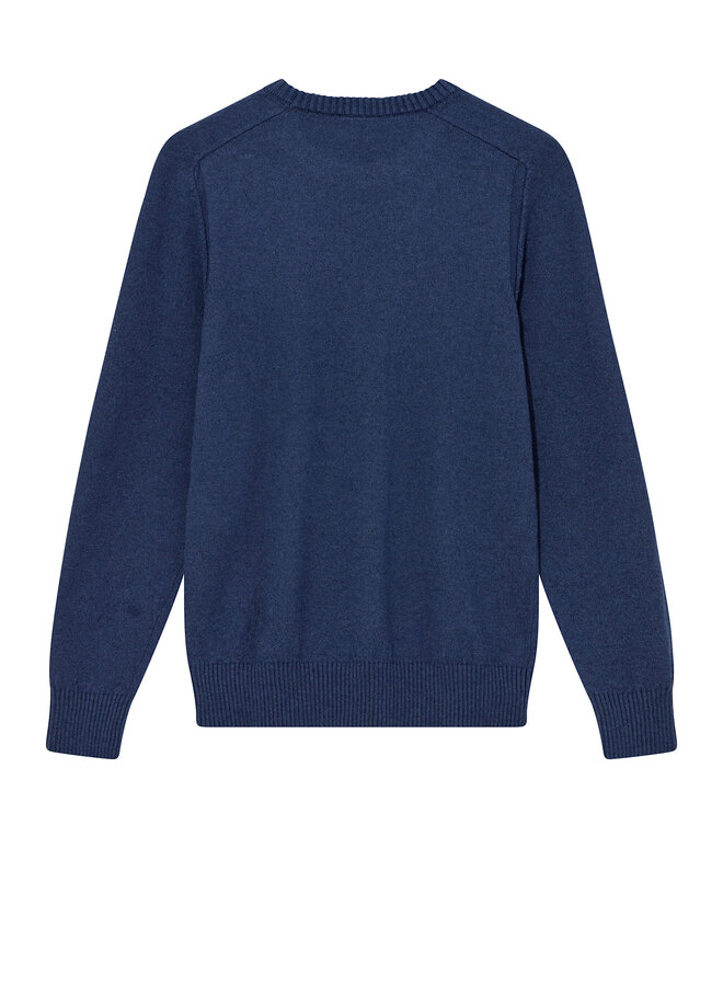 Tricot Mos Mosh Gallery Jake à col rond bleu marine
