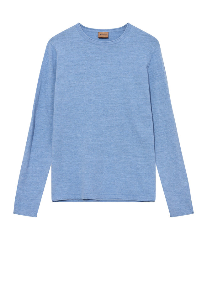 Tricot Mos Mosh Gallery Kasey à col rond bleu ciel