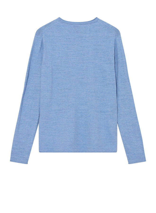 Tricot Mos Mosh Gallery Kasey à col rond bleu ciel