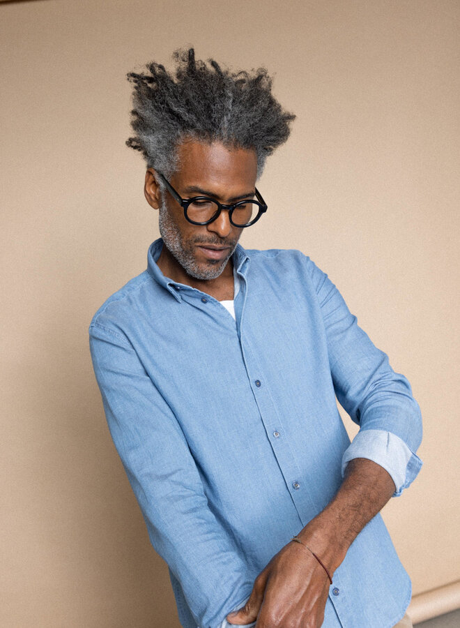 Chemise Mos Mosh Gallery Marco bleu chambray