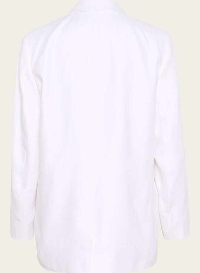 Veston InWear Yaiza à fermeture croisée en lin blanc