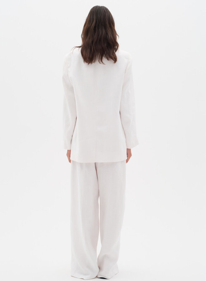 Veston InWear Yaiza à fermeture croisée en lin blanc