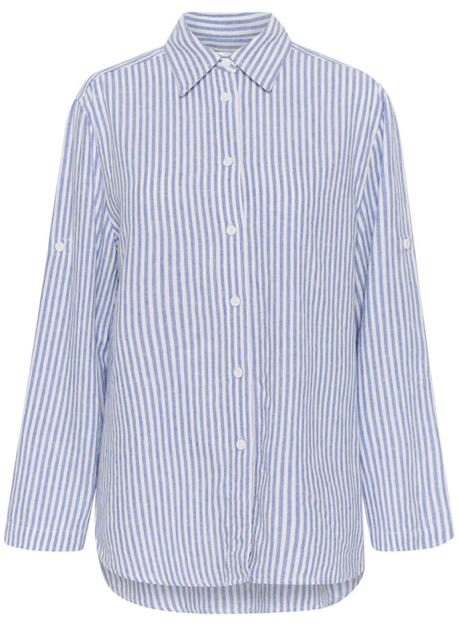 Chemise InWear Rimone rayée bleue & blanche