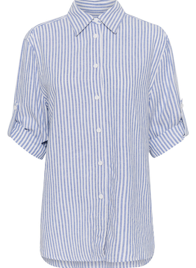 Chemise InWear Rimone rayée bleue & blanche