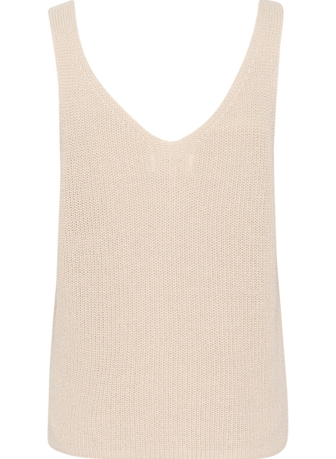 Camisole Part Two Rebecca en tricot beige chêne