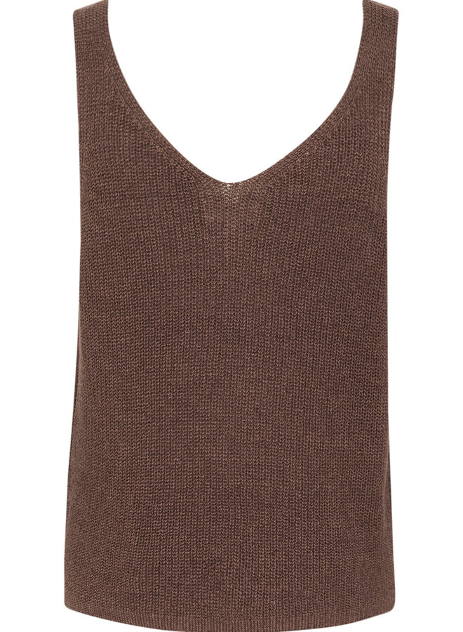 Camisole Part Two Rebecca en tricot brune