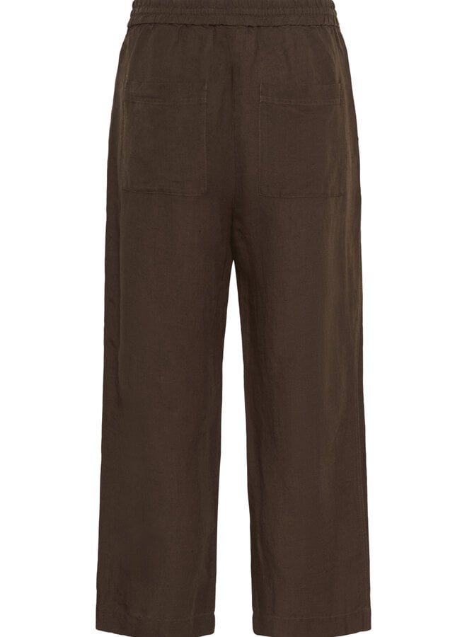 Pantalon Part Two Eniolas à taille élastique brun