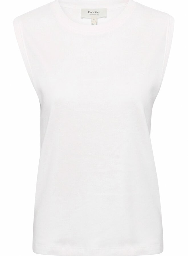 Camisole Part Two Rowena en coton blanc