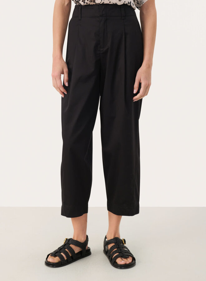 Pantalon Part Two Ramize à plis noir