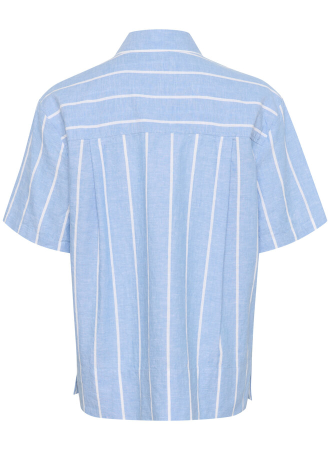 Chemise Part Two Renee rayée bleue & écrue