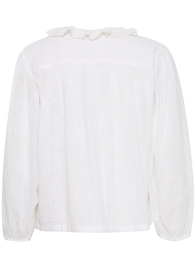 Blouse Atelier Rêve Nine à volants crochetés écrue