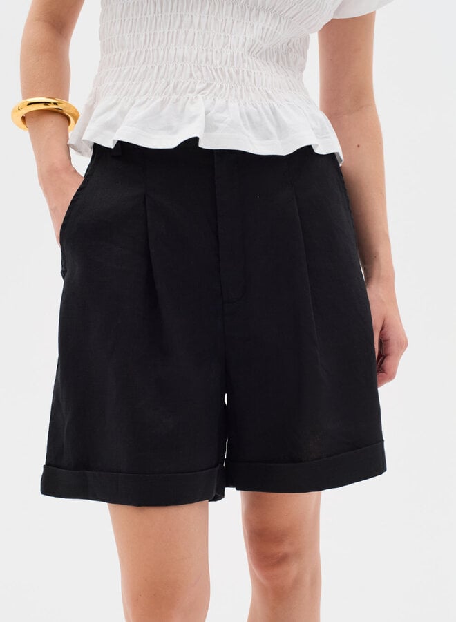 Bermuda InWear Rigitta à plis noir