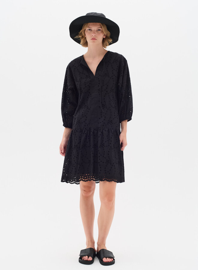 Robe InWear Faith à broderies anglaises noire