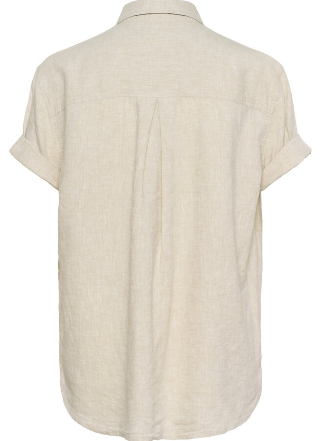 Chemise InWear Rimone à manches courtes beige lin naturel