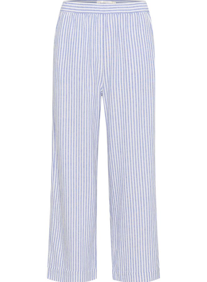Pantalon InWear Rimone rayé bleue & blanc