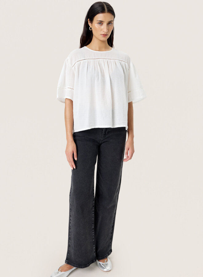 Blouse Soaked in luxury Amona avec crochet écrue