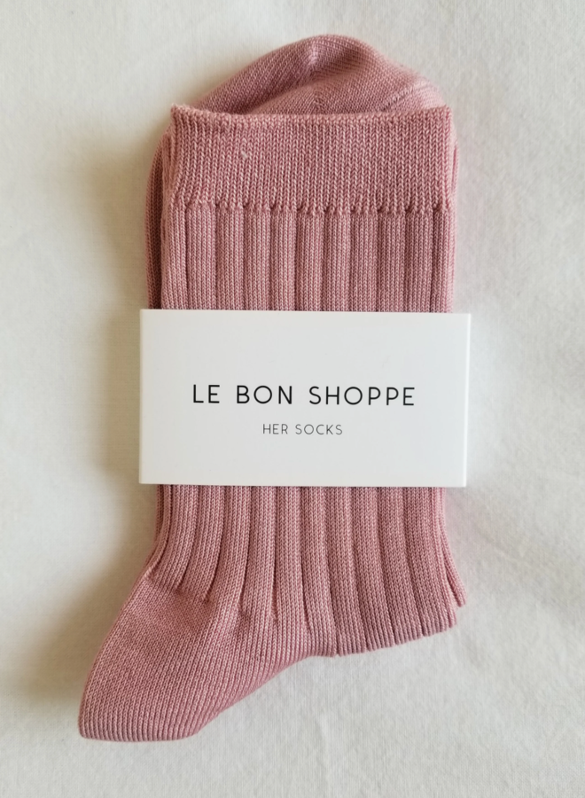 Bas Le Bon Shoppe Her socks rose désert