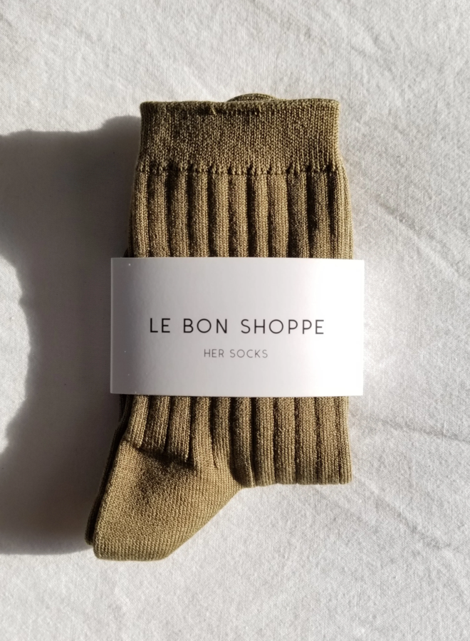 Bas Le Bon Shoppe Her Socks vert pesto