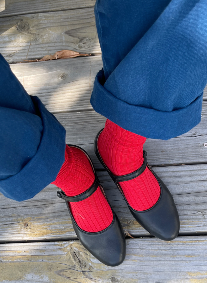 Bas Le Bon Shoppe Her Socks rouges