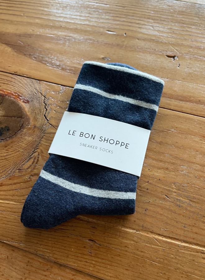 Bas Le Bon Shoppe Wally bleu marine rayés écrus