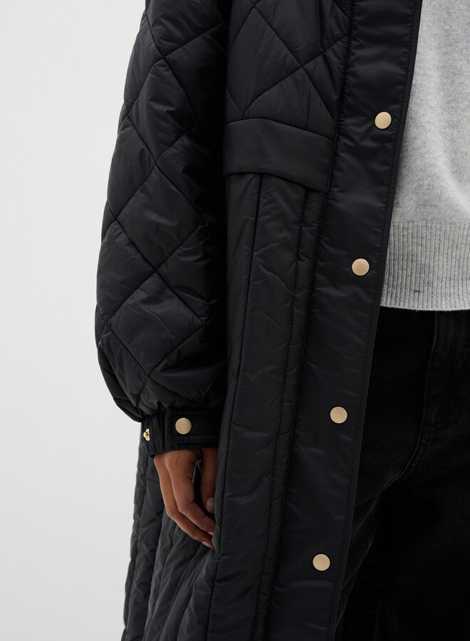 Manteau InWear Karmel mi-long noir