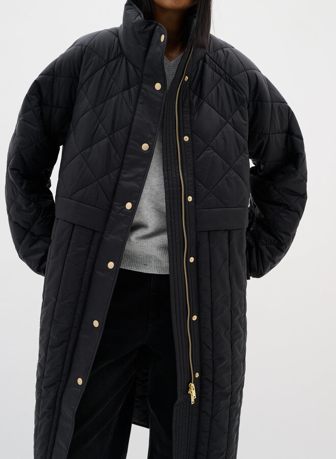 Manteau InWear Karmel mi-long noir